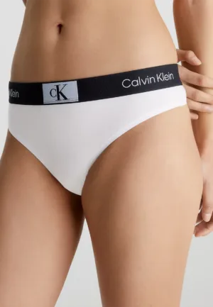 Calvin Klein string dames Retro- Modern Thong - Hoge katoenen dames string