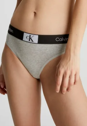 Calvin Klein string dames Retro- Modern Thong - Hoge katoenen dames string