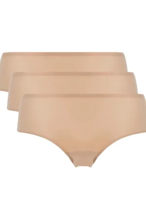 Chantelle 3-pack Soft stretch hipster - Naadloze shorts - Dames hipster naadloos - Katoenen kruisje