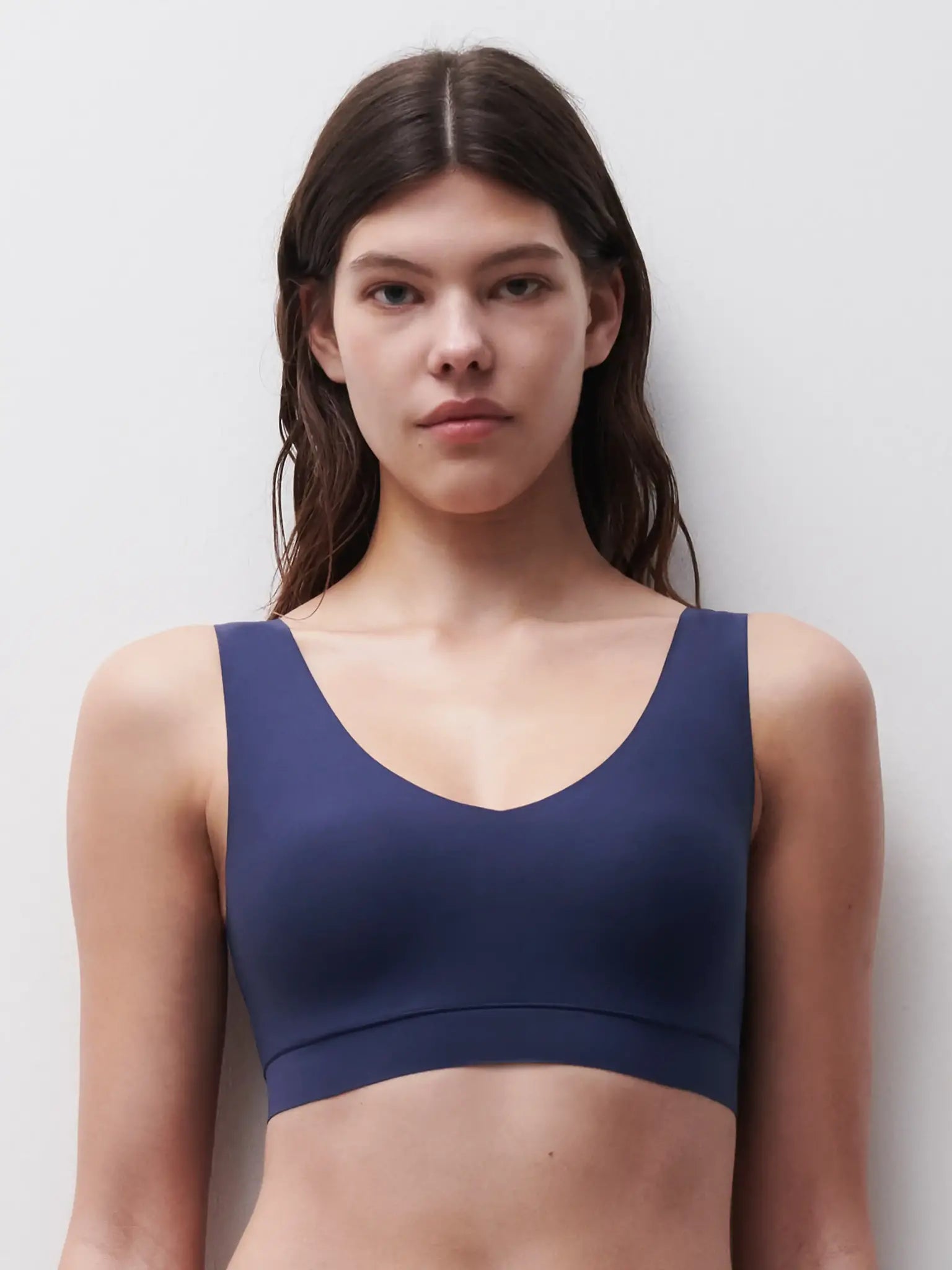 Chantelle Bralette top met vulling - Soft Stretch - Padded top - Bralette / BH Top naadloos dames - Rood - zwart - Huidskleur