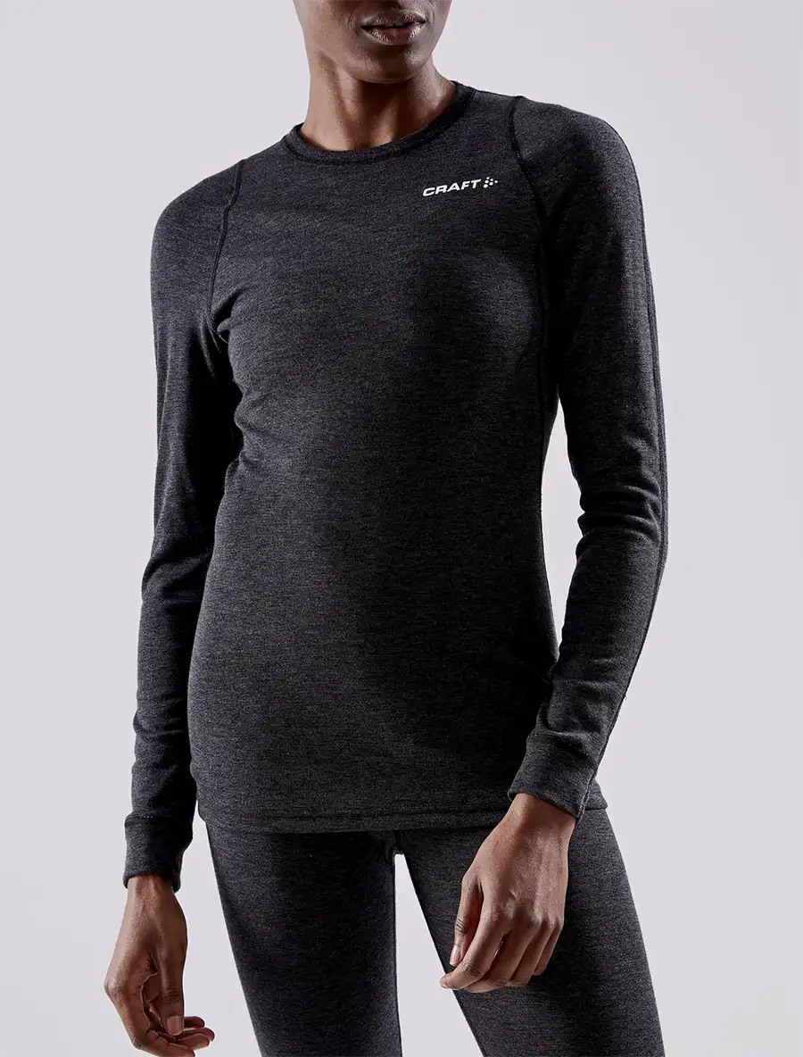 Extra warm Merino wollen Thermoshirt dames - Lange Mouw - Warme Thermotrui voor vrouwen - Hoge hals