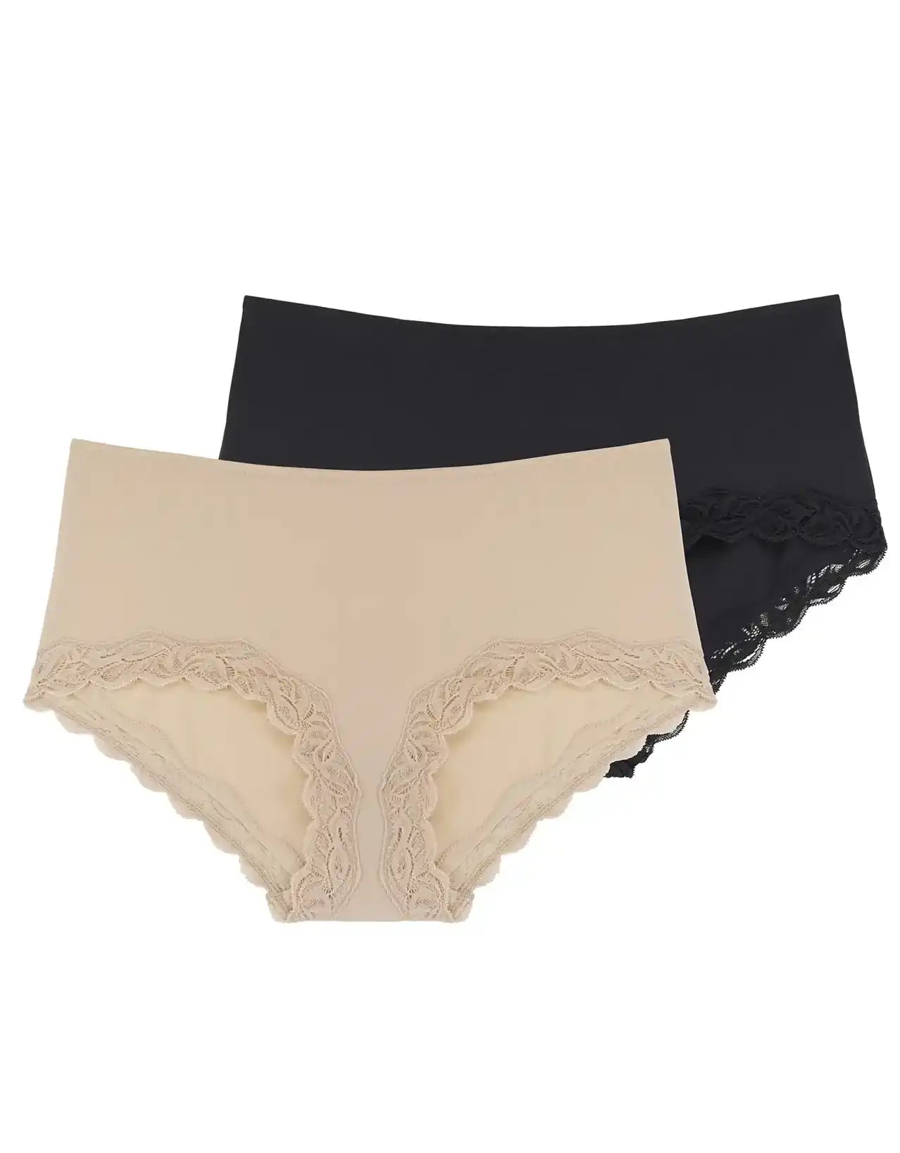 2-pack midi slip dames kant - Evie