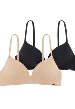 2-pack voorgevormde BH zonder beugel - Fili Lace - Kanten T-shirt bh zonder vulling