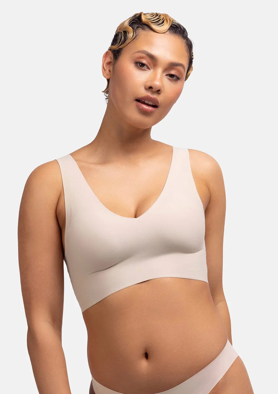 Bralette met vulling Eco - Soft BH - Naadloze BH Top - Comfortabele top - Schijnt niet door