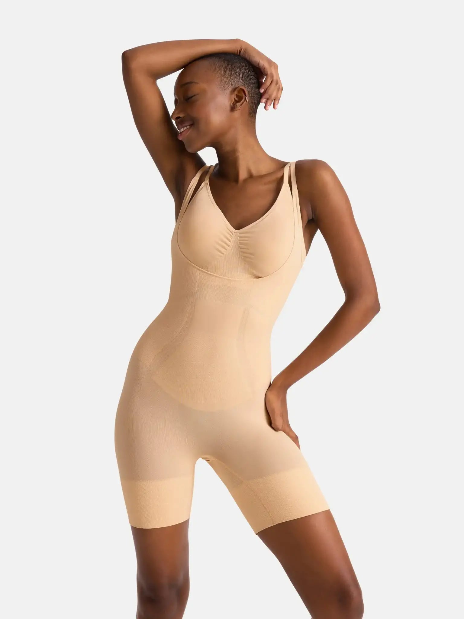 Corrigerende body met pijpjes naadloos - Absolute Sculpt - Naadloos shapewear bodysuit - Buik, taille en benen corrigerend