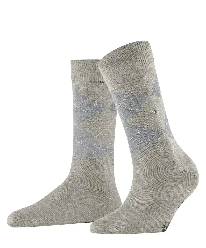 Burlington Wollen dames Lurex sokken - Marylebone - Merino wollen sokken met glitter