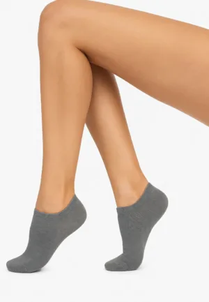 FALKE 2-paar Happy dames sneakersokken - Katoenen enkelsokken