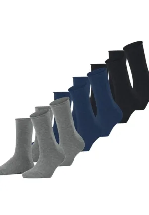 FALKE 6-paar Happy dames sokken - Katoenen multipack vrouwen sokken - Voordeelverpakking