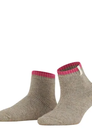 FALKE Cosy Plush - Warme wollen korte dames sokken - Huissokken - Wollen bedsokken dames - Warme sokken dames