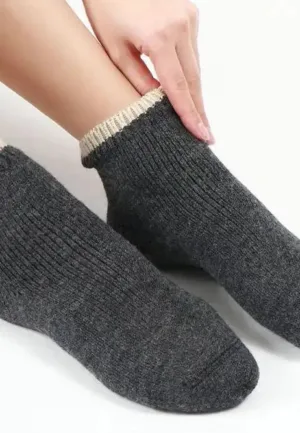 FALKE Cosy Plush - Warme wollen korte dames sokken - Huissokken - Wollen bedsokken dames - Warme sokken dames