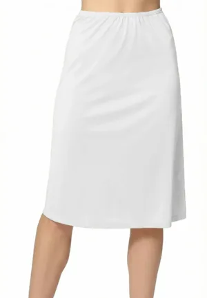 J&C lange onderrok dames 65cm - Jupon - Wit - Zwart - Huidskleur