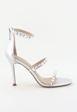 Lola Cruz sandalen 213Z07BK silver