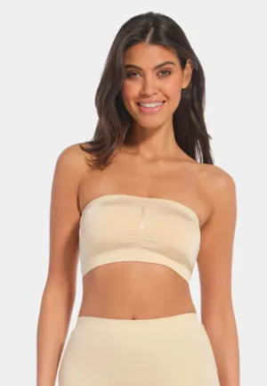 Magic bandeau BH - Naadloze Bandeau Top - Met vulling - Uitneembare pads - Wit, zwart, beige