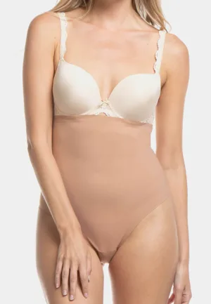 Magic hoge sterk corrigerende string - Maxi Sexy Hi-Thong - Shapewear hoge correctie string - Naadloos - Rolt niet om