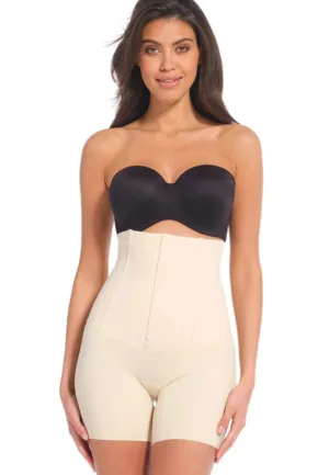 Magic Sterk hoge corrigerende boxershort - Voorsluiting bermuda - Sterke Hoge shapewear short