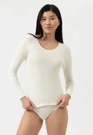 Dames thermo shirt Wol - Spencer - Lange mouw - Wollen thermo dames ondershirt ronde hals