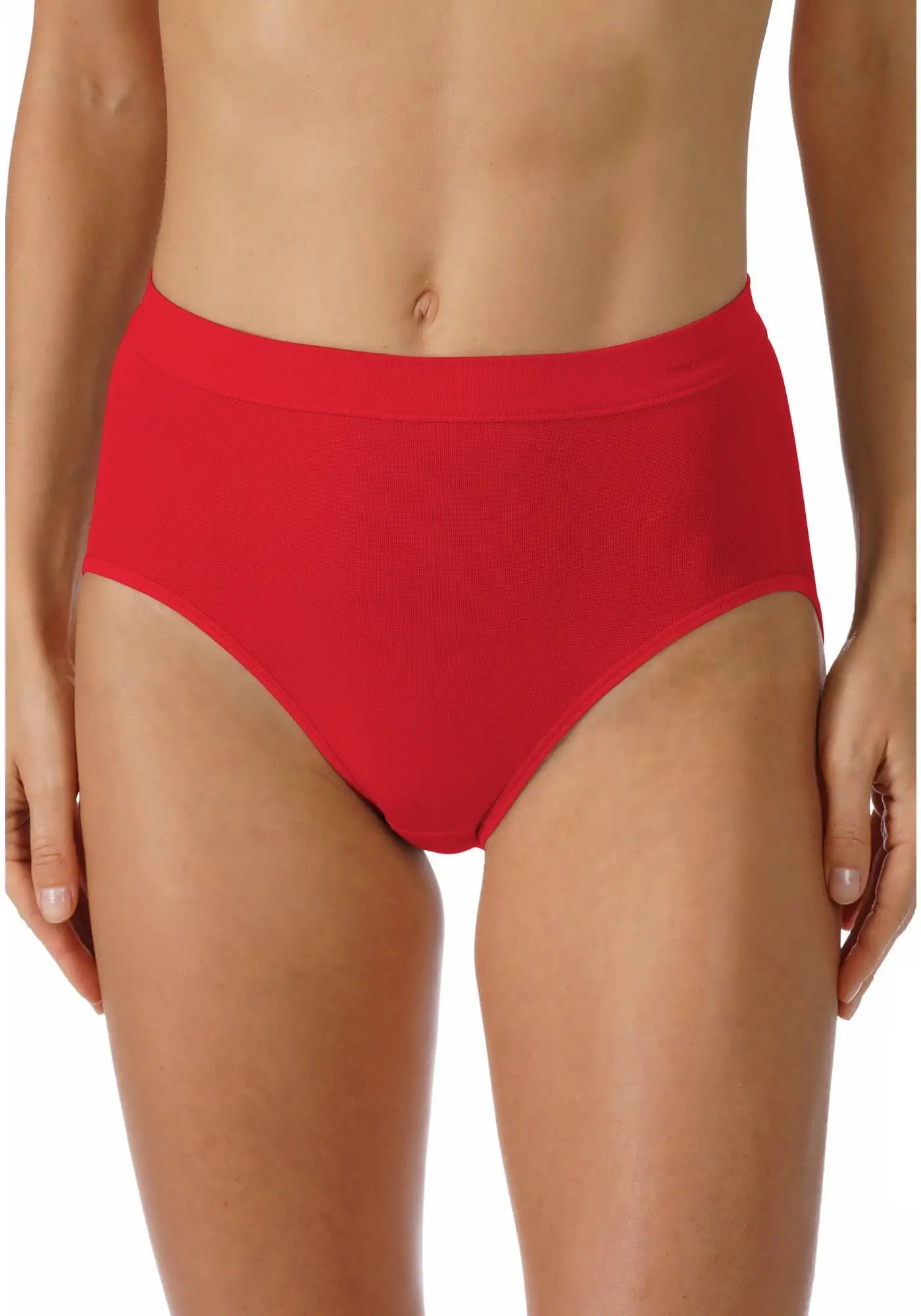 Emotion - dames taille slip viscose - Comfortabele hoge dames onderbroek - Katoenen kruisje