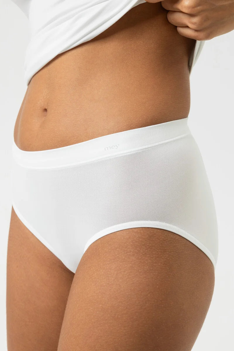 Emotion - dames taille slip viscose - Comfortabele hoge dames onderbroek - Katoenen kruisje