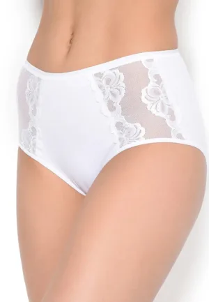 Dames maxi-taille slip kant - Hoge kanten dames slip - Elastisch katoenen onderbroek