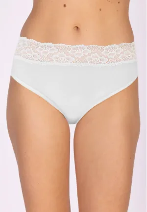 Kanten modal heupslip dames - Midi kanten onderbroek - Dames ondergoed