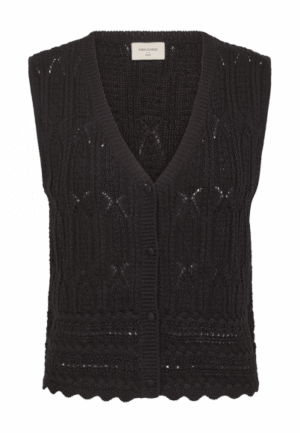 FreeQuent - Zwart | Dames | Gilet | Zwart | XXL | regular | Kamst mode