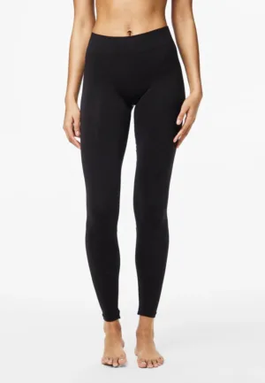 Dames legging - London - Aansluitend - Zwarte stretch leggings dames