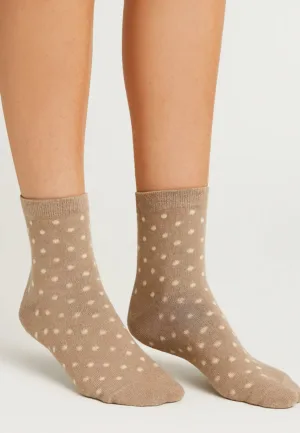 Dames sokken 1-pack - Dots - Vrolijke en leuke dames sokken met stippel print
