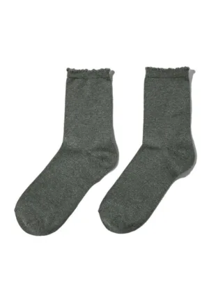 Dames sokken 1-pack - Glitter - Katoenen Lurex sokken - Glitter