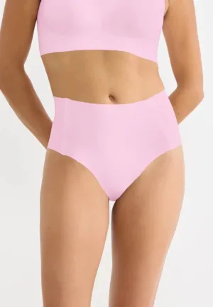 Sloggi Zero Feel taille slip dames 2.0 - High waist - Hoge naadloze dames onderbroek - Katoenen kruisje - Schijnt niet door - Zwart - Huidskleur - Donkerblauw