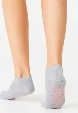Dames Yoga sok - Antislip Sneaker sokken - Pilates grip sokken katoen