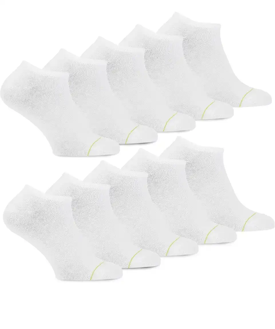 Primair 10-paar Sneaker sokken Katoen - Dames & heren - Multipack enkelsokken katoen - Voordeelverpakking
