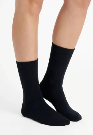 Teckel 2-paar Badstof sokken dames - Geheel badstof - Warme winter sokken - Huissokken