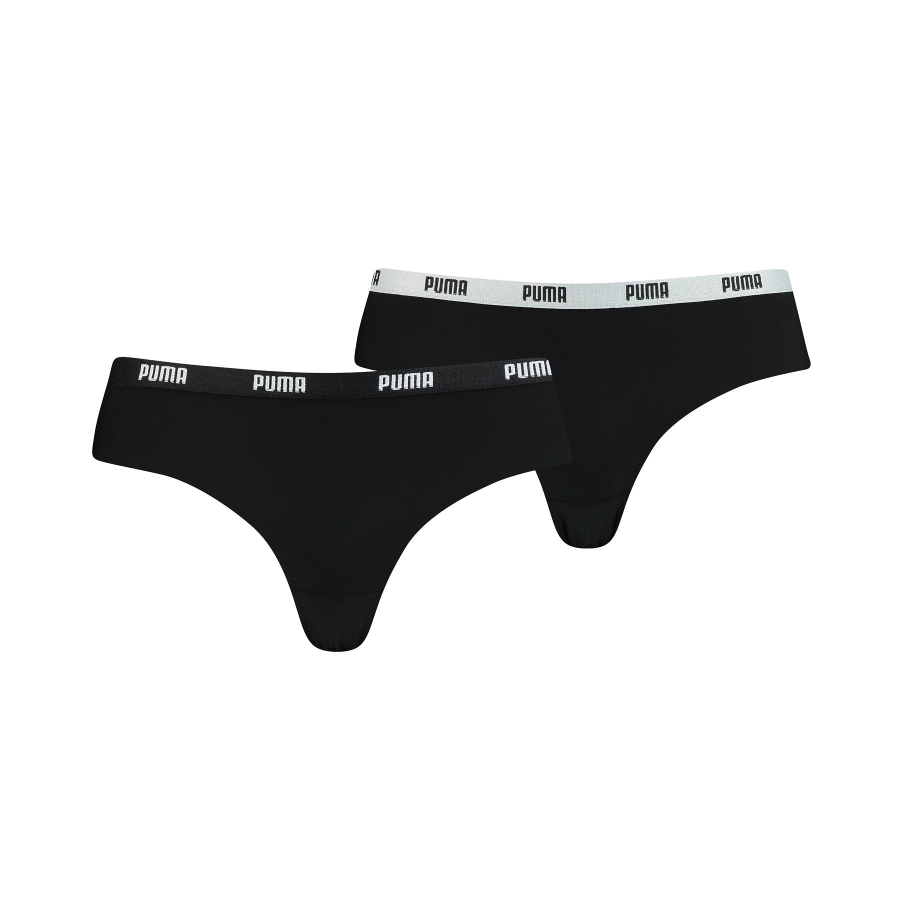 2-Pack dames brazilian slips - Microfiber dames ondergoed zwart