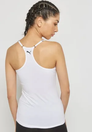 Dames hemd Racerback - Tank top - Wit & Grijs - Vrouwen onderhemd modal - katoen - Spaghetti bandjes