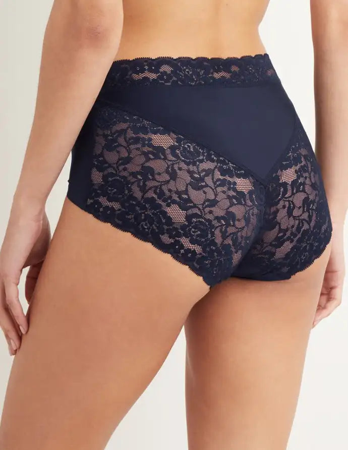 31758 secrets kanten Highwaist/ taille slip - Kanten dames onderbroek - Naadloos invisible ondergoed