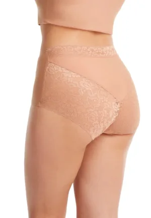 31758 secrets kanten Highwaist/ taille slip - Kanten dames onderbroek - Naadloos invisible ondergoed
