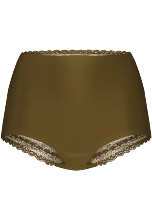 Dames secrets kanten taille slip - Invisible - Colours - Kanten hoge dames maxi slip naadloos