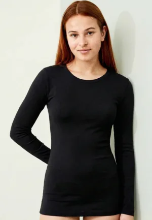 Dames thermo shirt Lange mouw - Thermisch ondergoed dames - Ronde hals