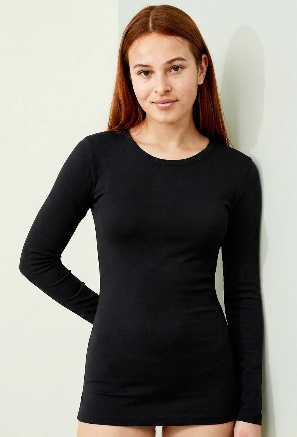 Dames thermo shirt Lange mouw - Thermisch ondergoed dames - Ronde hals