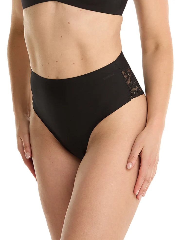 Secrets Brazilian High Waist - Invisible - Kanten dames taille brazilian slip - Schijnt niet door