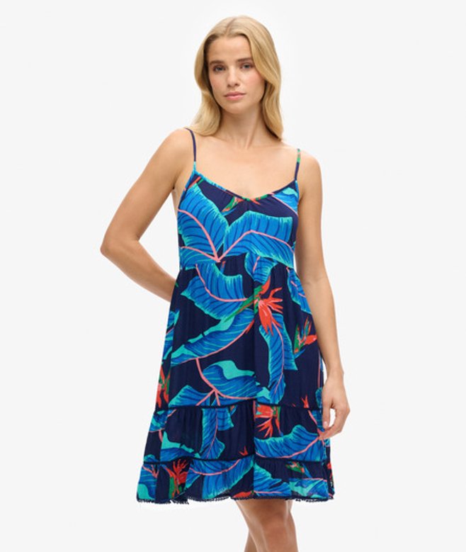 Mini Beach Cami-jurk Blauw Grootte: 38