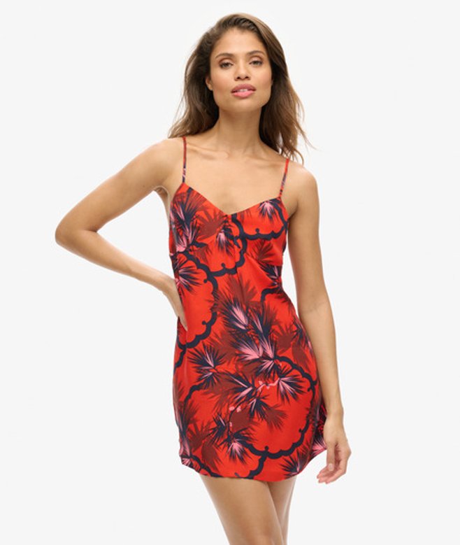 Cami-minijurk met Print Rood Grootte: 36