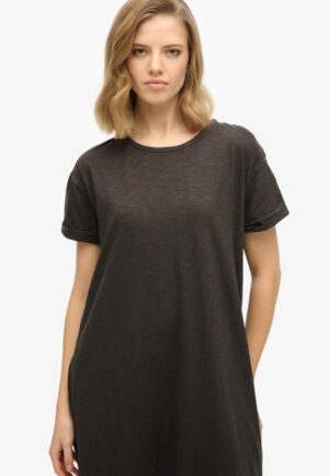 Midi T-shirtjurk Black Grootte: 44