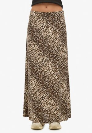 Maxi-kokerrok Brown Grootte: 42