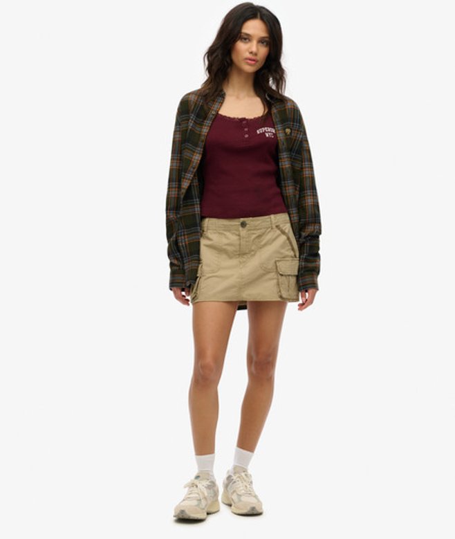 Utility Parachute rok Bruin Grootte: 44