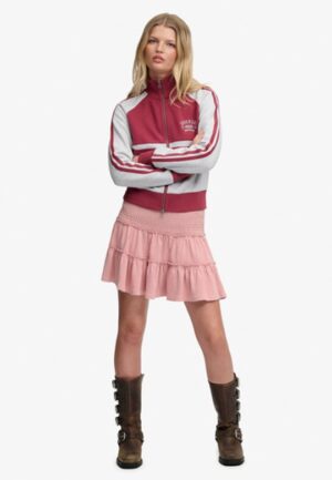Gelaagde Jersey Minirok Pink Grootte: 36
