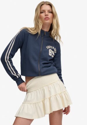 Gelaagde Jersey Minirok White Grootte: 38