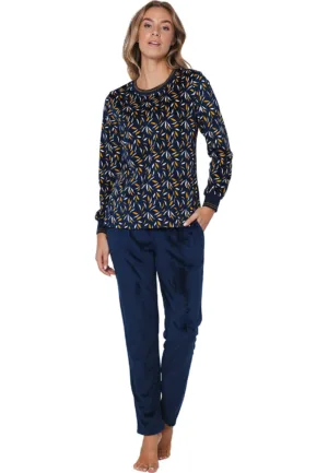 Pastunette Fleece dames pyjama - Moonlite - Warme winter pyjama