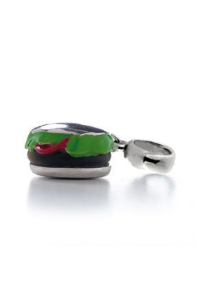 Luxenter hanger in 925 sterling zilver gerhodineerd - Hamburger