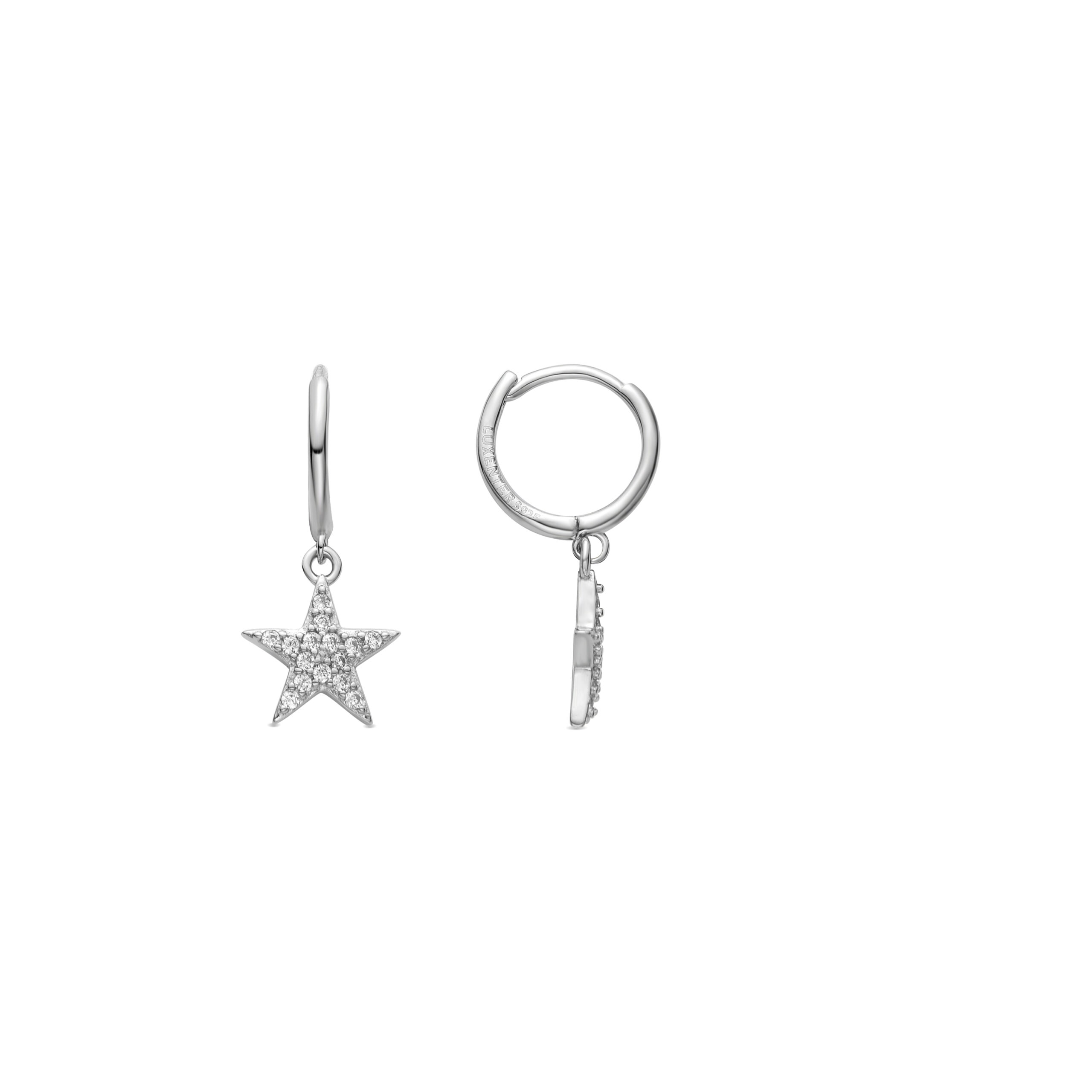 Luxenter 925 Sterling Zilver en Rhodium Plated Briljant Zirkonia Oorbellen - Tuthe